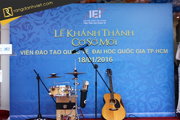 Backdrop khánh thành